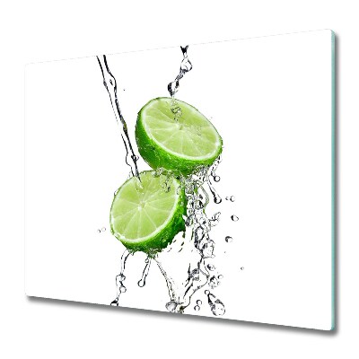 Chopping board Limes and water