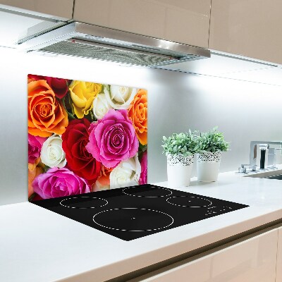 Chopping board Colorful roses