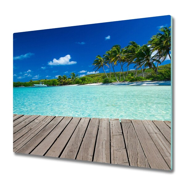 Chopping board Tropical beach