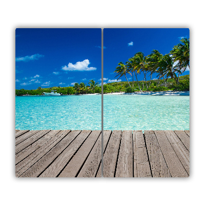 Chopping board Tropical beach