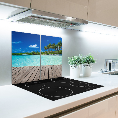 Chopping board Tropical beach