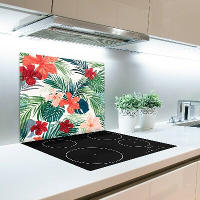 Chopping board Tropical flowers