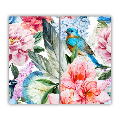 Chopping board Flowers and birds