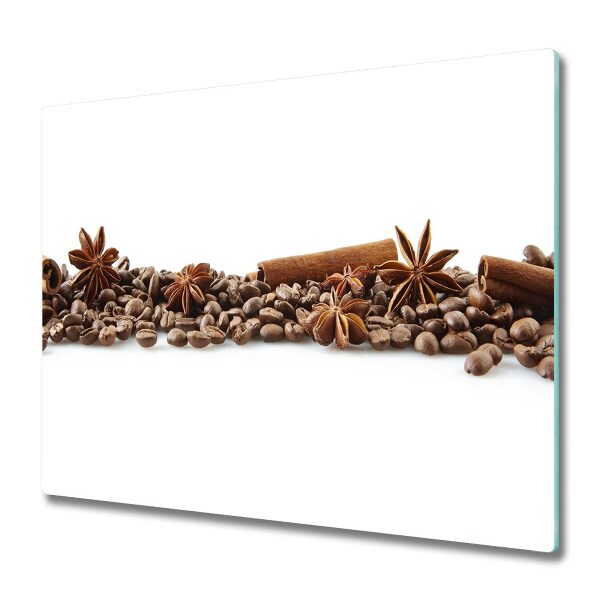 Chopping board Coffee beans cinnamon