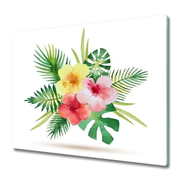 Chopping board Hawaii flowers