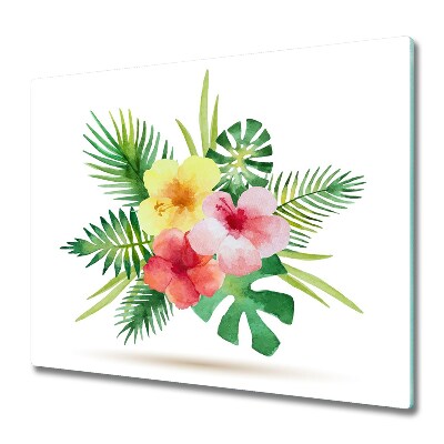 Chopping board Hawaii flowers