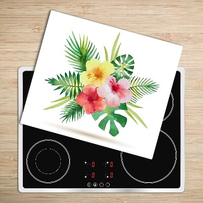 Chopping board Hawaii flowers