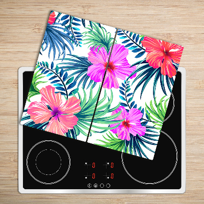 Chopping board Hawaii flowers