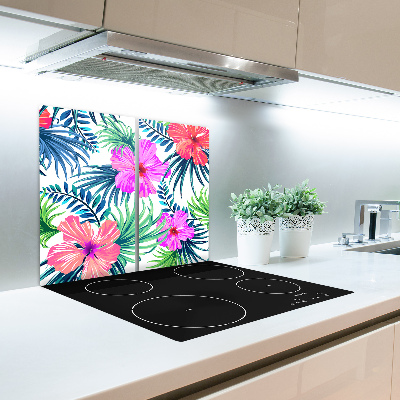 Chopping board Hawaii flowers