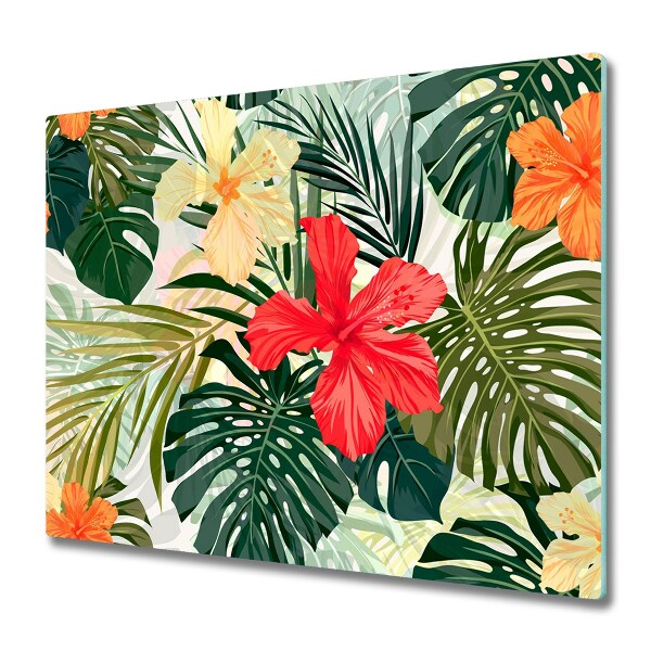 Chopping board Hawaii flowers