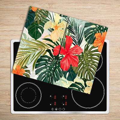 Chopping board Hawaii flowers