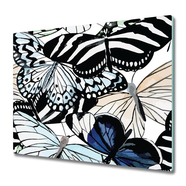 Chopping board Butterfly flower