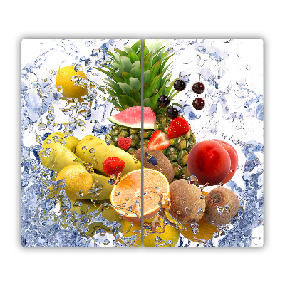 Chopping board Fruit and water