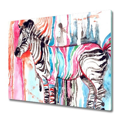 Chopping board Colorful zebra