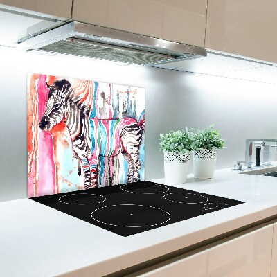 Chopping board Colorful zebra