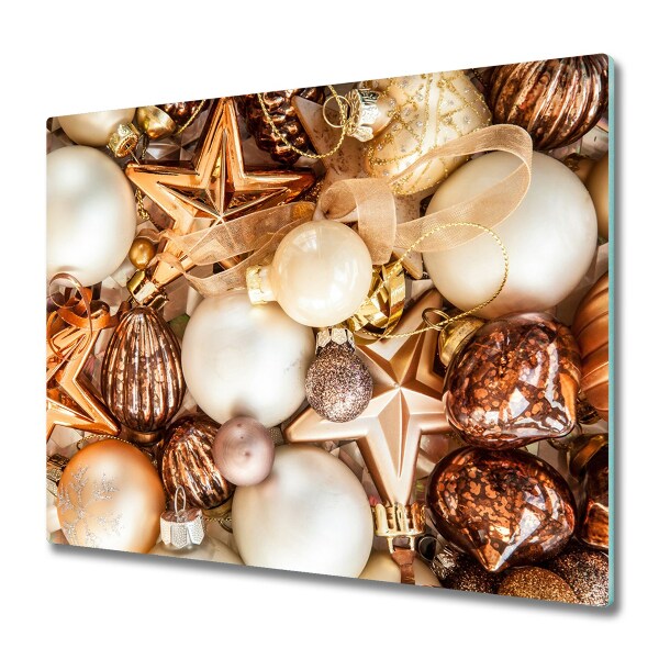 Chopping board Christmas balls