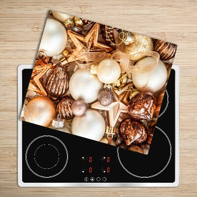 Chopping board Christmas balls