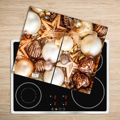 Chopping board Christmas balls