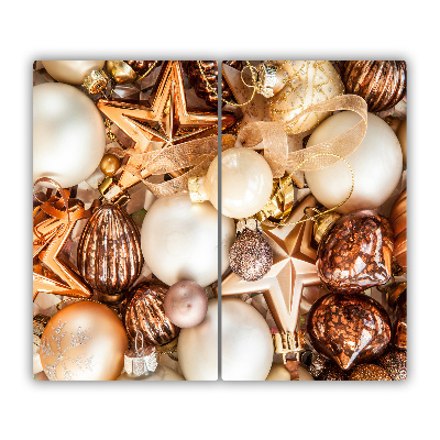 Chopping board Christmas balls