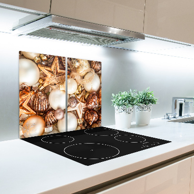 Chopping board Christmas balls