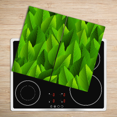 Chopping board Green leaves