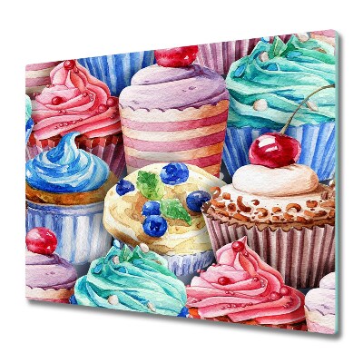 Chopping board Colorful muffins