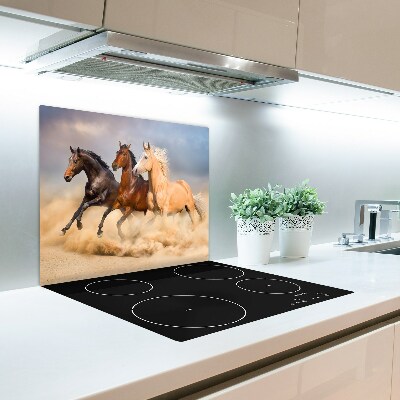 Chopping board Horses galloping