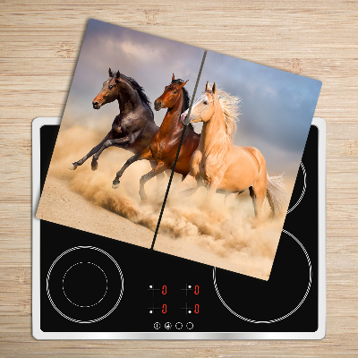 Chopping board Horses galloping