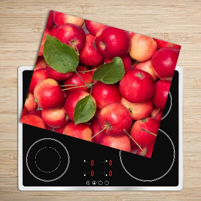 Chopping board Red apples