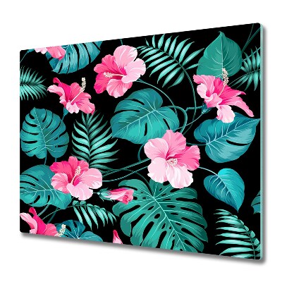 Chopping board Tropical flowers