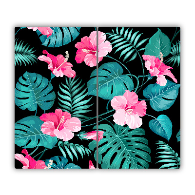 Chopping board Tropical flowers