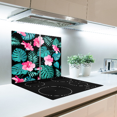 Chopping board Tropical flowers