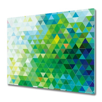 Chopping board Abstraction triangles