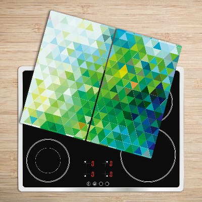 Chopping board Abstraction triangles