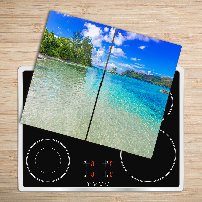 Chopping board Seychelles beach