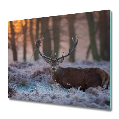 Chopping board Deer sunrise