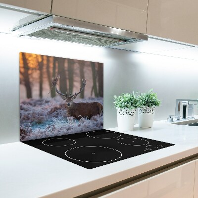 Chopping board Deer sunrise