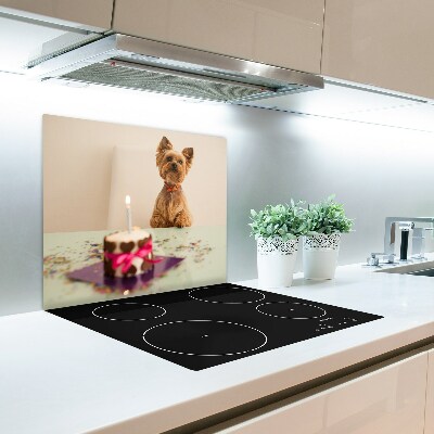 Chopping board Dog with cake