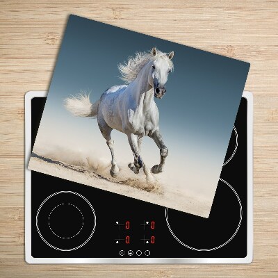 Chopping board White horse galloping