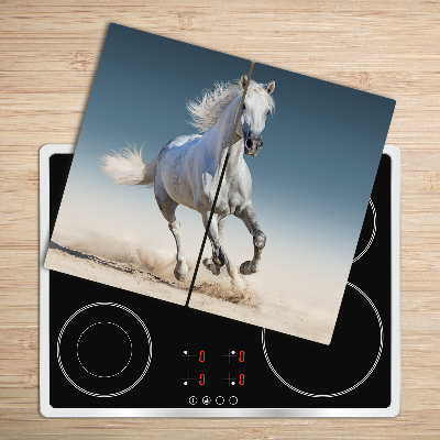 Chopping board White horse galloping