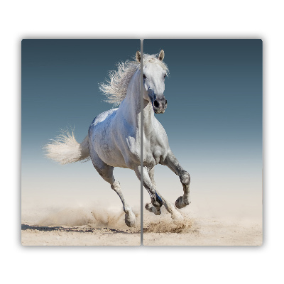 Chopping board White horse galloping