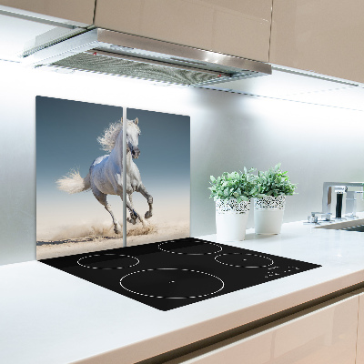 Chopping board White horse galloping