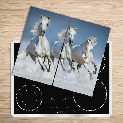 Chopping board Horses galloping