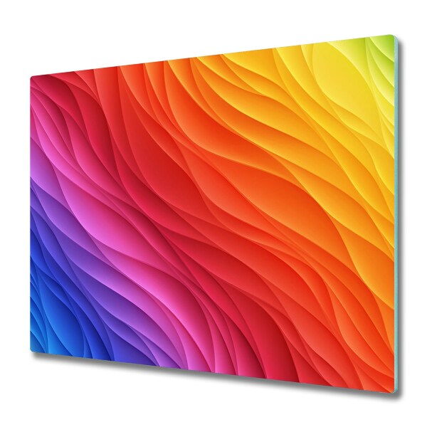 Chopping board Colorful waves