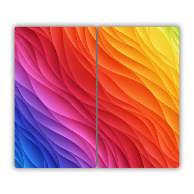 Chopping board Colorful waves