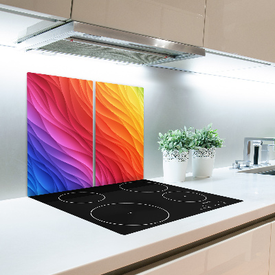 Chopping board Colorful waves