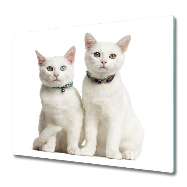 Chopping board White cats