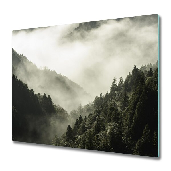 Chopping board Mist over the forest