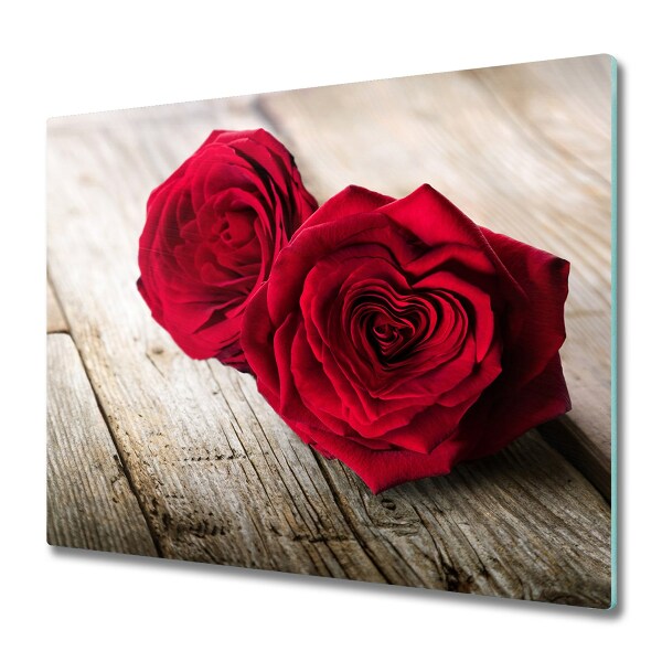 Chopping board Roses on wood