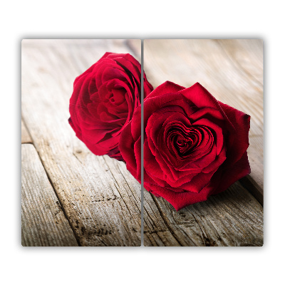 Chopping board Roses on wood